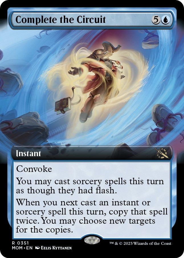 Image for Complete the Circuit (Extended Art) (351) (MOM) - Magic: The Gathering