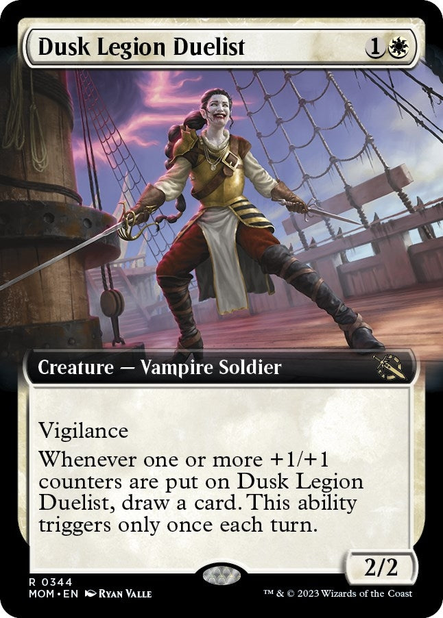 Image for Dusk Legion Duelist (Extended Art) (344) (MOM) - Magic: The Gathering