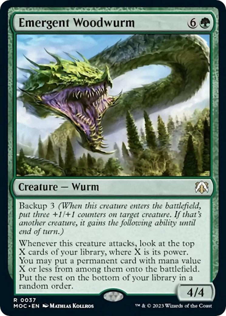 Image for Emergent Woodwurm (37) (MOC) - Magic: The Gathering