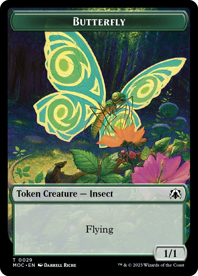 Image for Butterfly // City's Blessing Double-sided Token (29 // 45) (MOC) - Magic: The Gathering