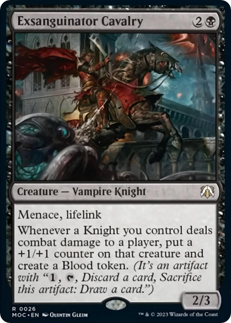 Image for Exsanguinator Cavalry (26) (MOC) - Magic: The Gathering
