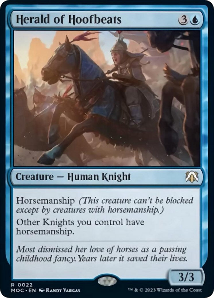Image for Herald of Hoofbeats (22) (MOC) - Magic: The Gathering