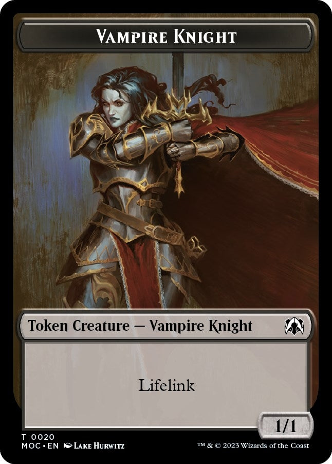 Image for Vampire Knight // Soldier Double-sided Token (20 // 8) (MOC) - Magic: The Gathering