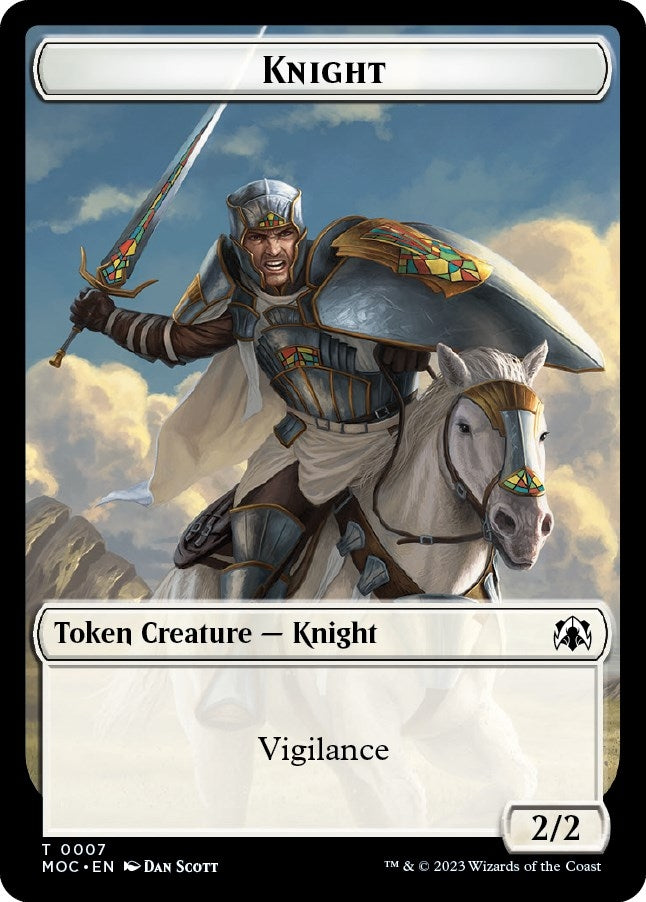 Image for Knight (7) // Spirit (14) Double-sided Token (14 // 7) (MOC) - Magic: The Gathering