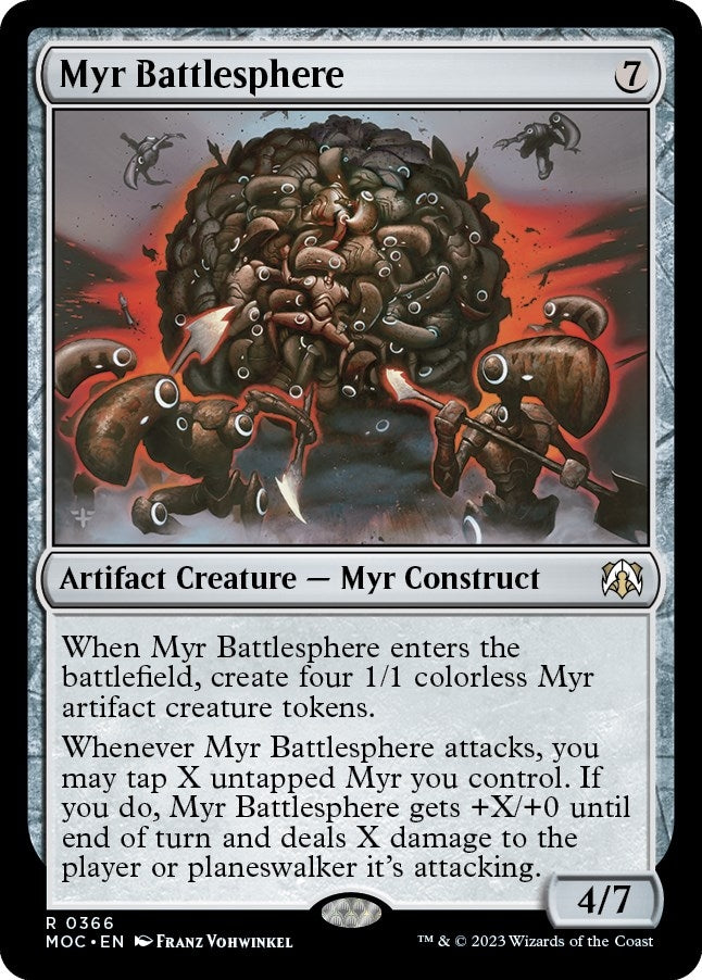 Image for Myr Battlesphere (366) (MOC) - Magic: The Gathering