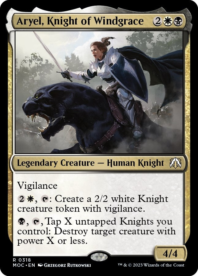 Image for Aryel, Knight of Windgrace (318) (MOC) - Magic: The Gathering