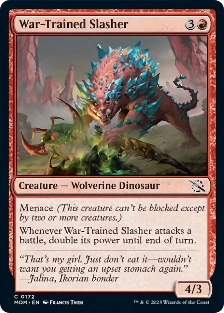 Image for War-Trained Slasher (172) (MOM) - Magic: The Gathering