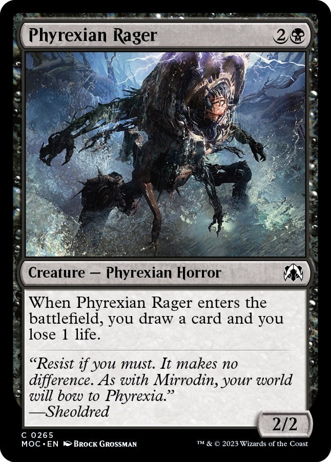 Image for Phyrexian Rager (265) (MOC) - Magic: The Gathering