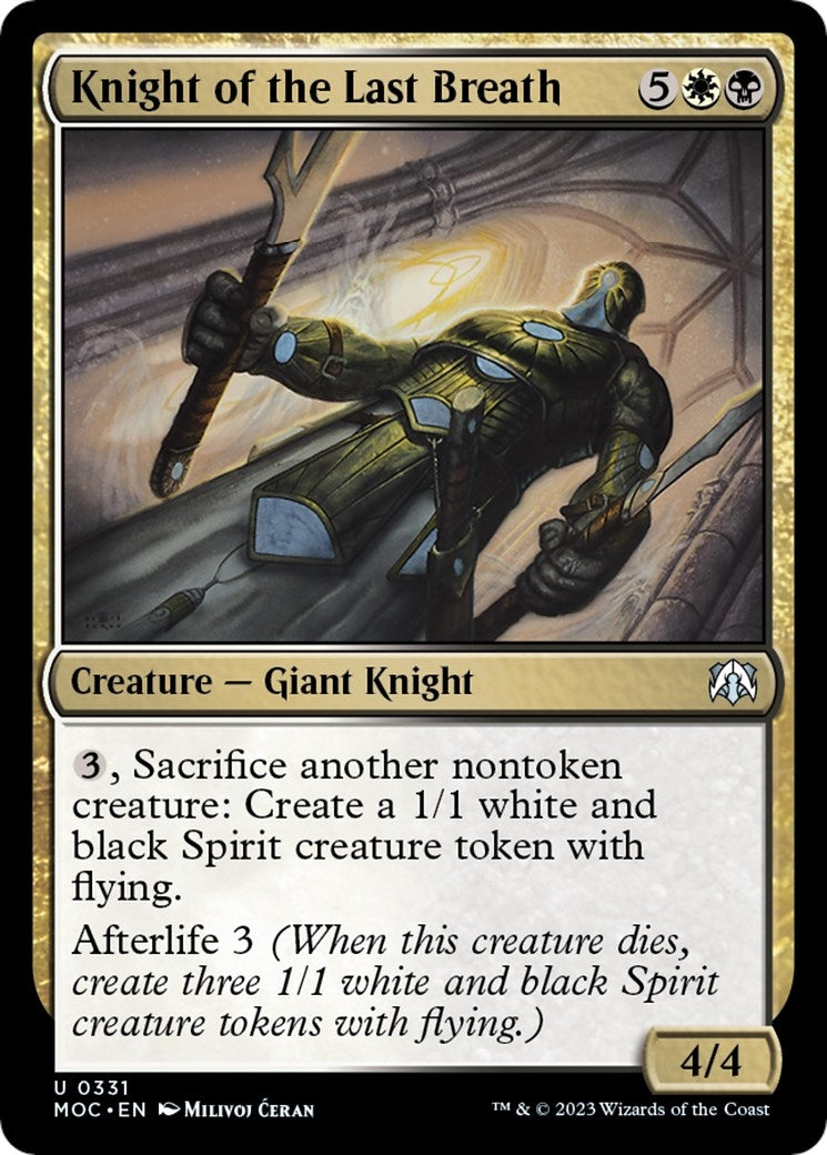 Image for Knight of the Last Breath (331) (MOC) - Magic: The Gathering
