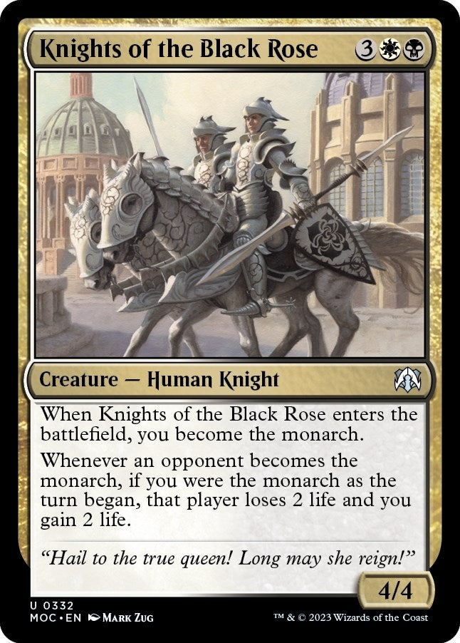Image for Knights of the Black Rose (332) (MOC) - Magic: The Gathering