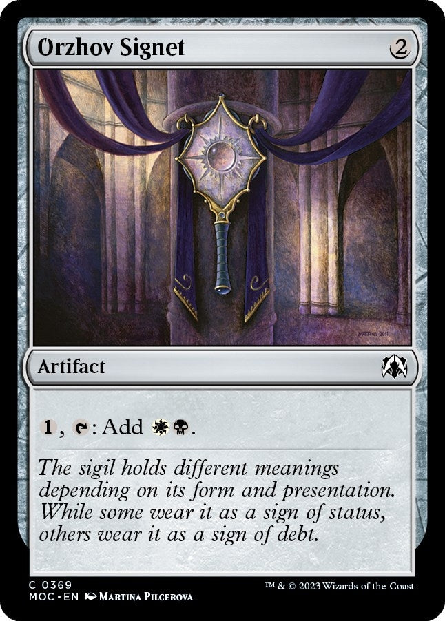 Image for Orzhov Signet (369) (MOC) - Magic: The Gathering