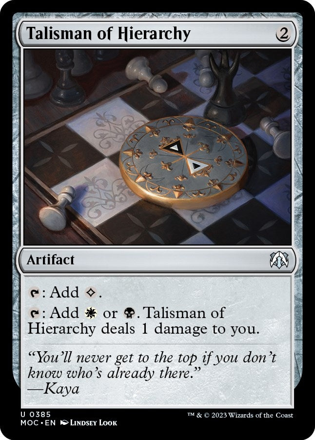 Image for Talisman of Hierarchy (385) (MOC) - Magic: The Gathering
