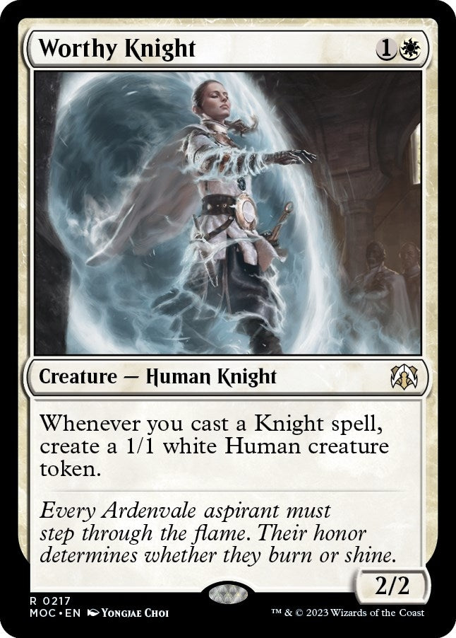 Image for Worthy Knight (217) (MOC) - Magic: The Gathering
