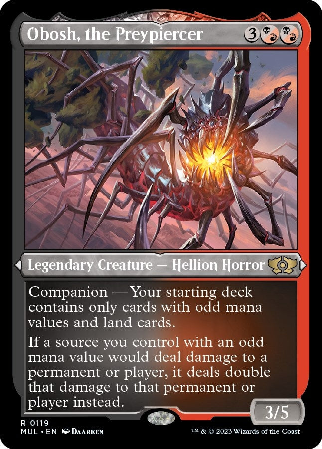 Image for Obosh, the Preypiercer (Foil Etched) (119) (MUL) - Magic: The Gathering