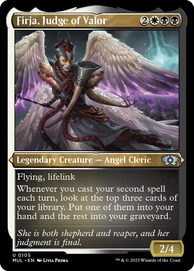 Image for Firja, Judge of Valor (Foil Etched) (105) (MUL) - Magic: The Gathering