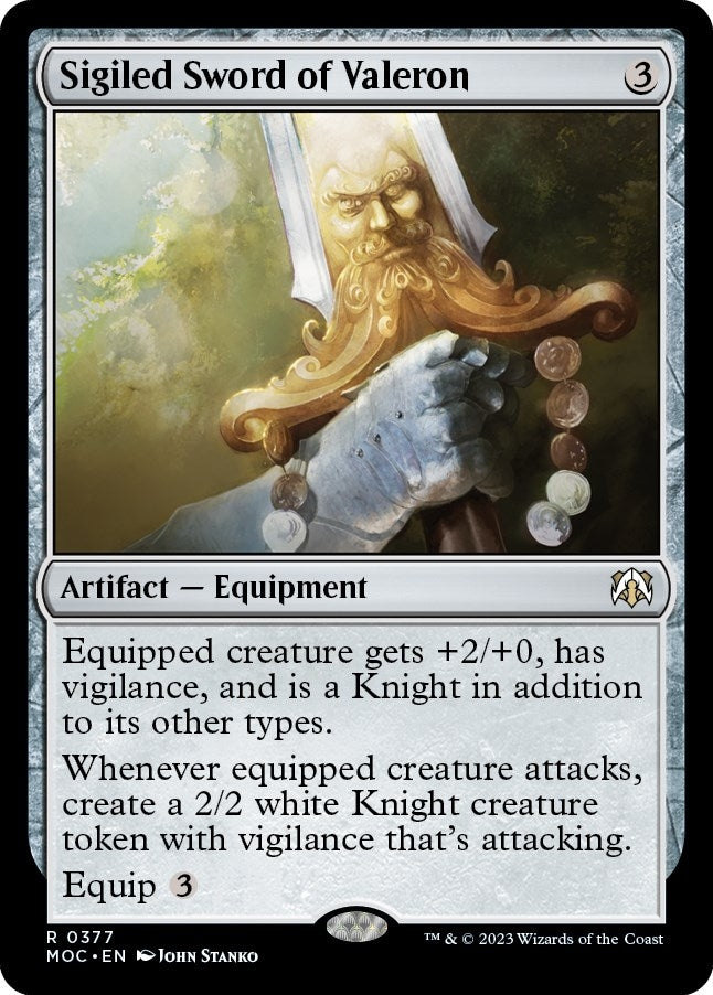 Image for Sigiled Sword of Valeron (377) (MOC) - Magic: The Gathering