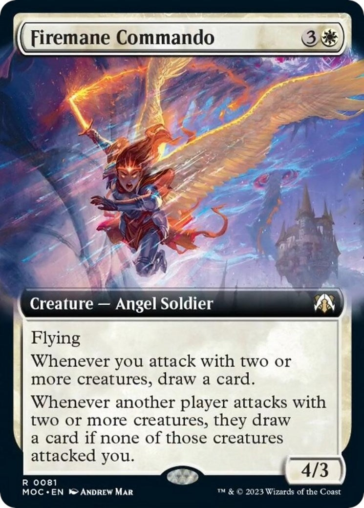 Image for Firemane Commando (Extended Art) (81) (MOC) - Magic: The Gathering