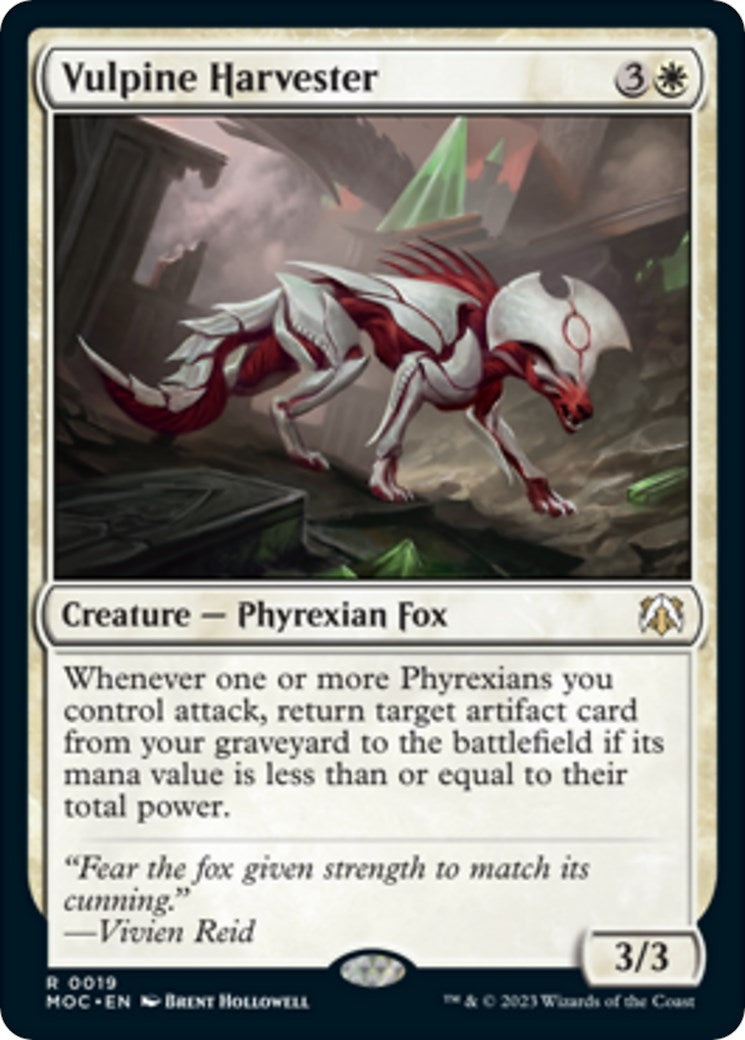 Image for Vulpine Harvester (19) (MOC) - Magic: The Gathering