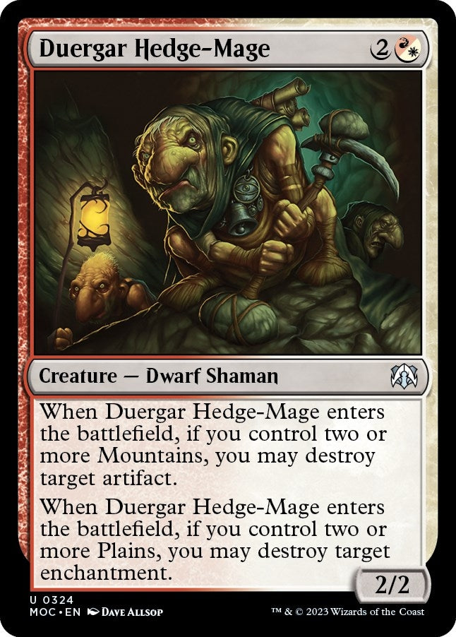 Image for Duergar Hedge-Mage (324) (MOC) - Magic: The Gathering