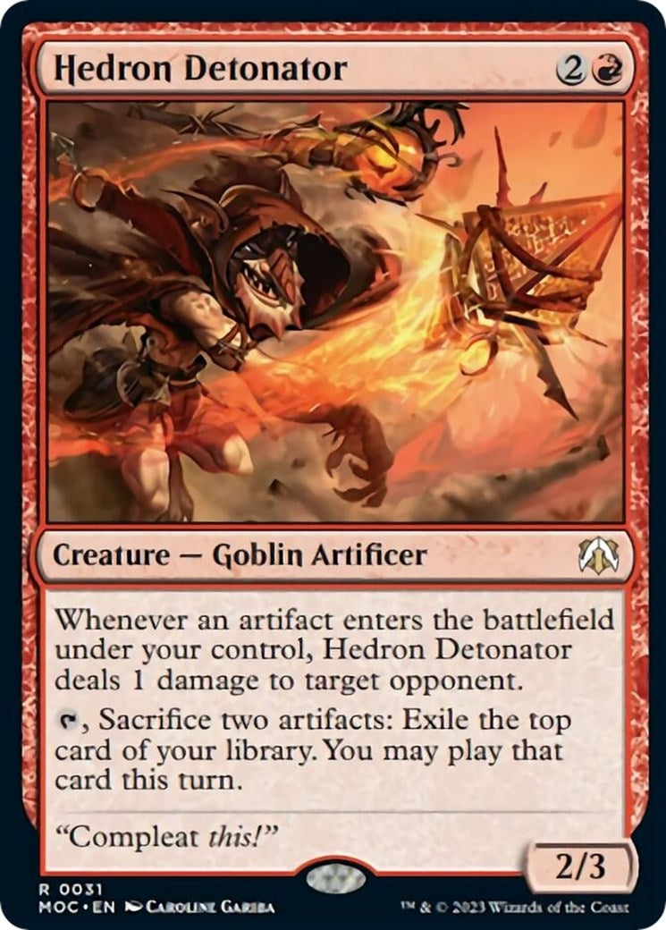 Image for Hedron Detonator (31) (MOC) - Magic: The Gathering