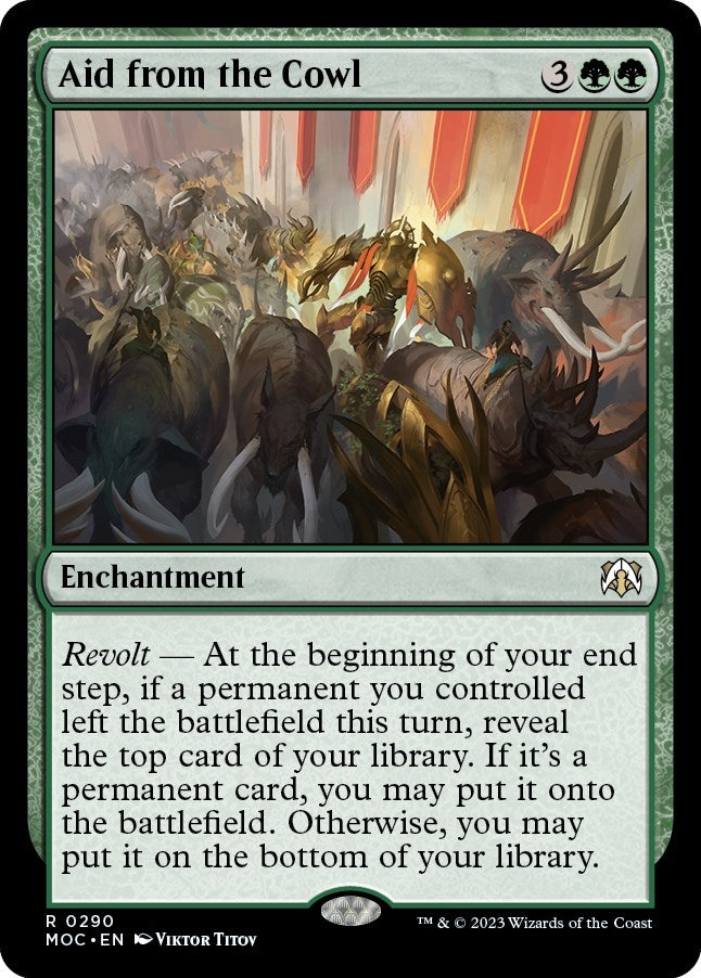 Image for Aid from the Cowl (290) (MOC) - Magic: The Gathering