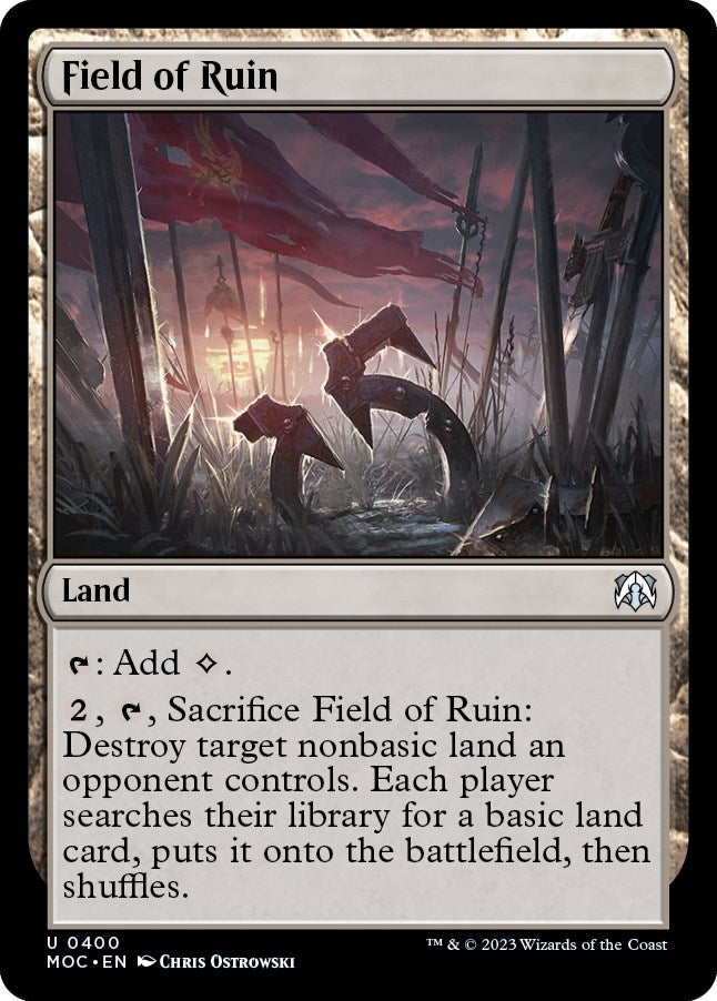 Image for Field of Ruin (400) (MOC) - Magic: The Gathering