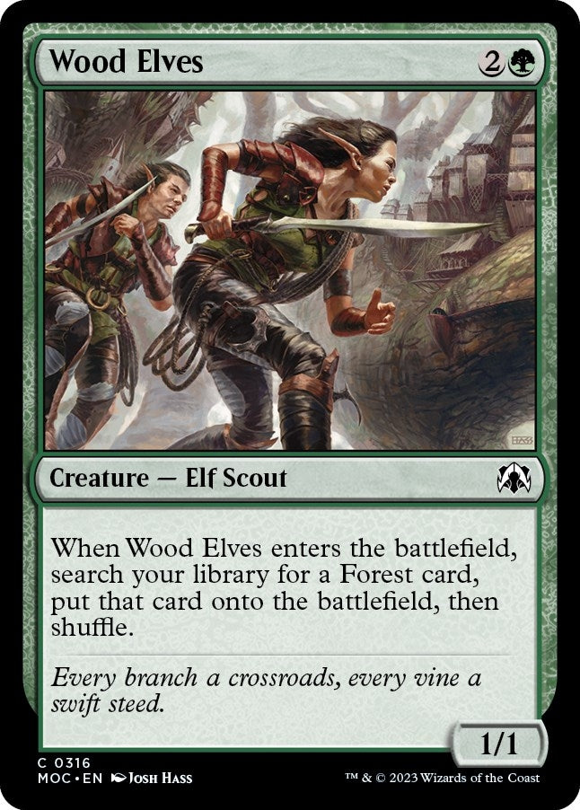 Image for Wood Elves (316) (MOC) - Magic: The Gathering
