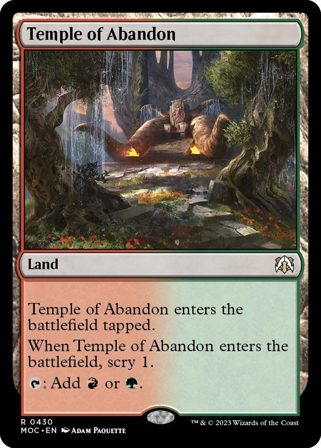 Image for Temple of Abandon (430) (MOC) - Magic: The Gathering