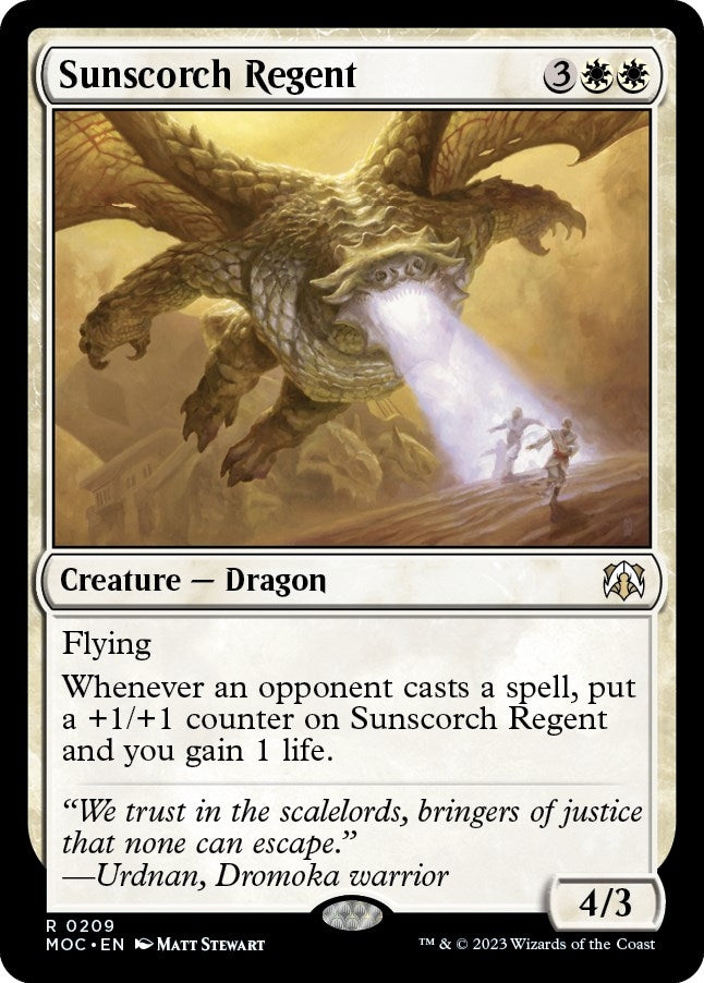Image for Sunscorch Regent (209) (MOC) - Magic: The Gathering