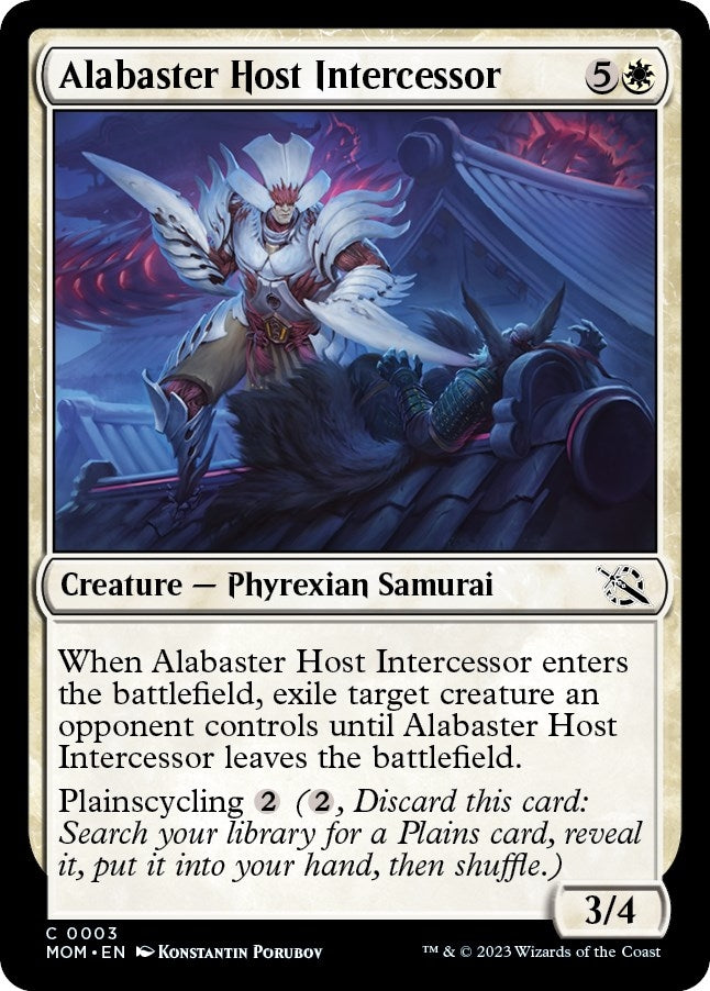 Image for Alabaster Host Intercessor (3) (MOM) - Magic: The Gathering