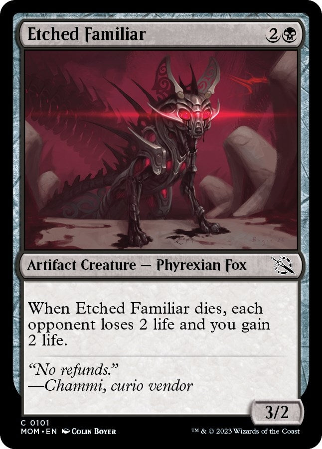 Image for Etched Familiar (101) (MOM) - Magic: The Gathering
