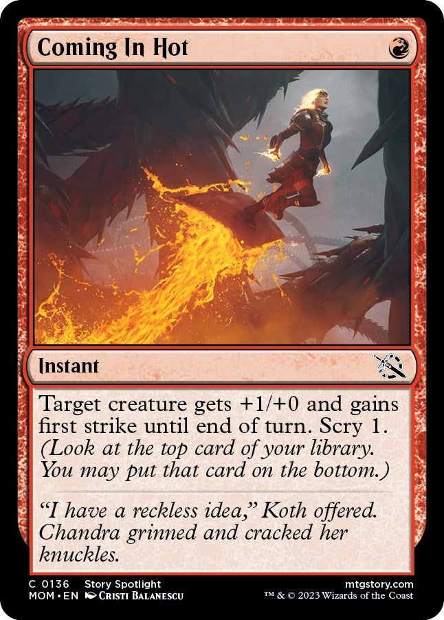 Image for Coming In Hot (136) (MOM) - Magic: The Gathering