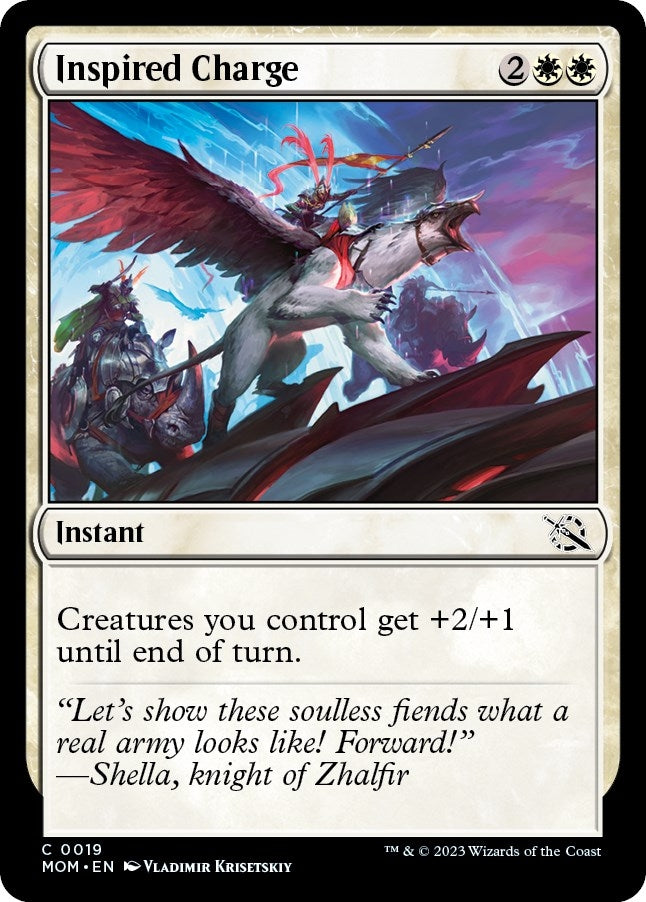 Image for Inspired Charge (19) (MOM) - Magic: The Gathering