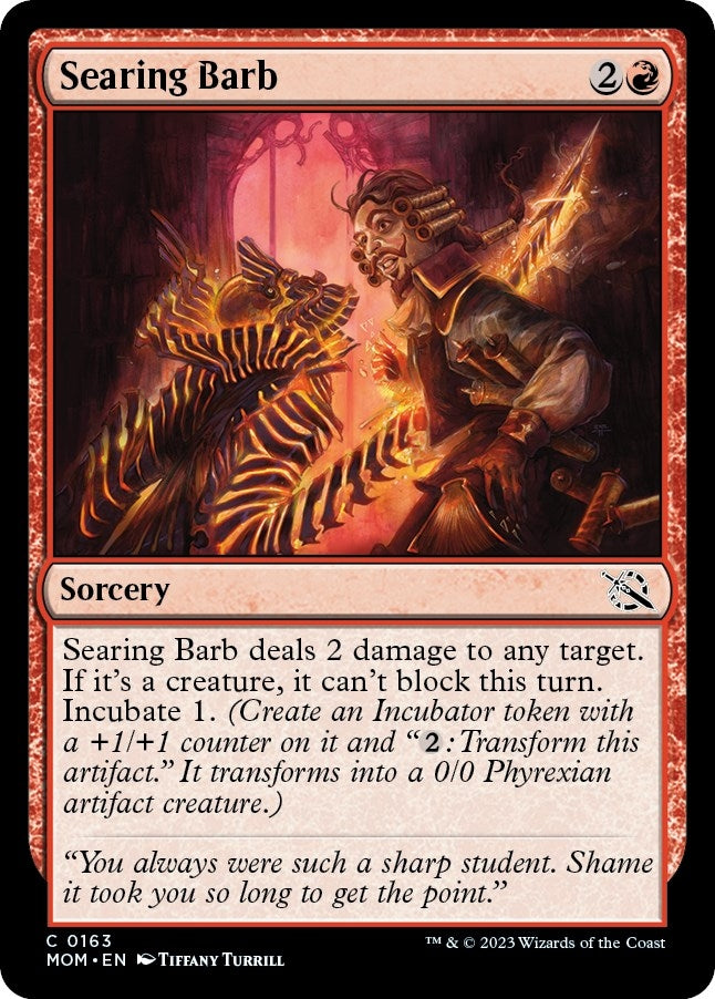 Image for Searing Barb (163) (MOM) - Magic: The Gathering