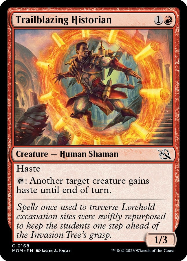 Image for Trailblazing Historian (168) (MOM) - Magic: The Gathering