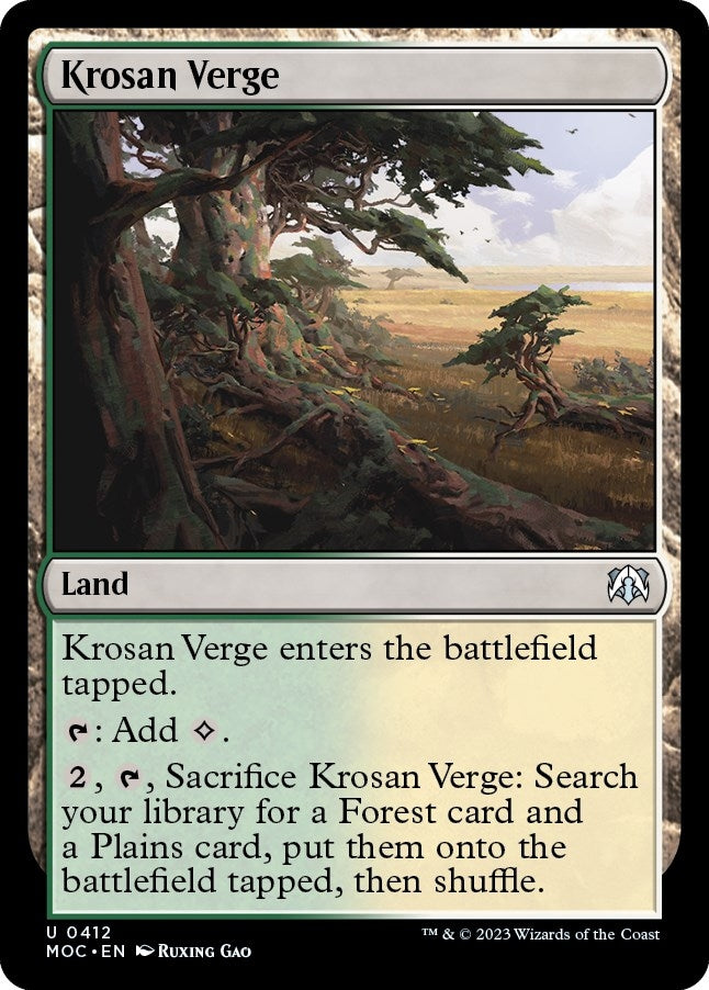 Image for Krosan Verge (412) (MOC) - Magic: The Gathering
