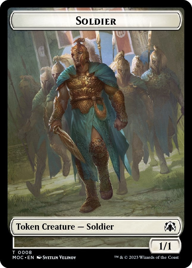Image for Soldier // Insect Double-sided Token (8 // 31) (MOC) - Magic: The Gathering