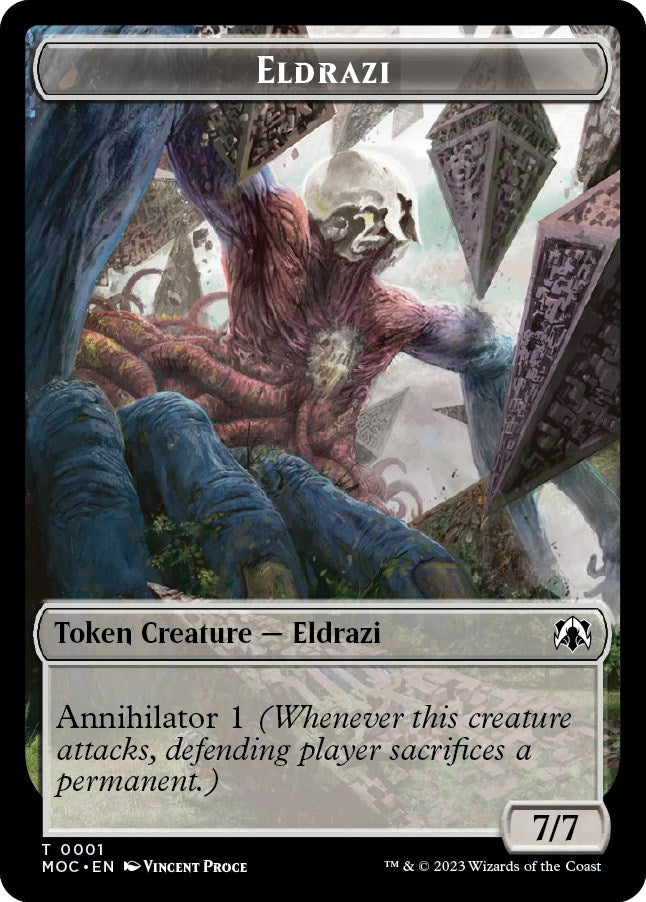 Image for Eldrazi // Angel Double-sided Token (1 // 4) (MOC) - Magic: The Gathering