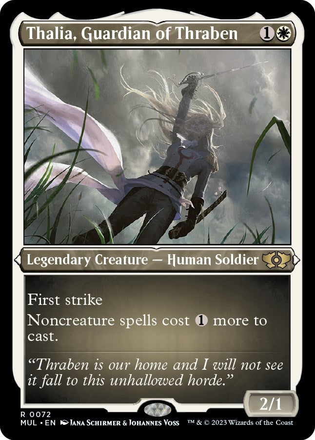 Image for Thalia, Guardian of Thraben (Foil Etched) (72) (MUL) - Magic: The Gathering
