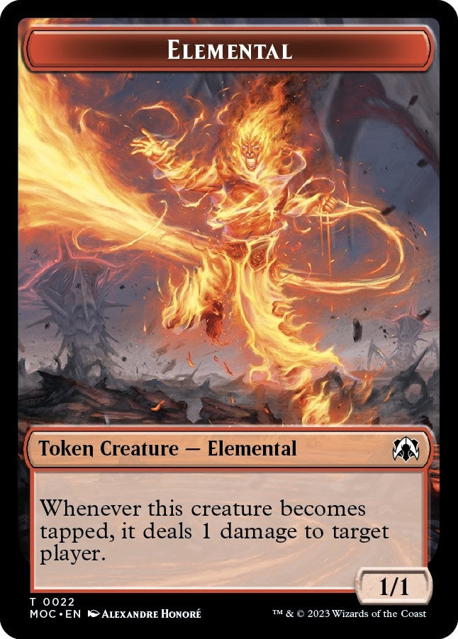 Image for Elemental // Faerie Double-sided Token (22 // 11) (MOC) - Magic: The Gathering