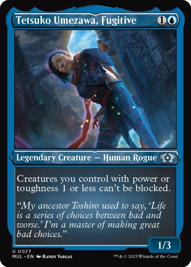 Image for Tetsuko Umezawa, Fugitive (Foil Etched) (77) (MUL) - Magic: The Gathering
