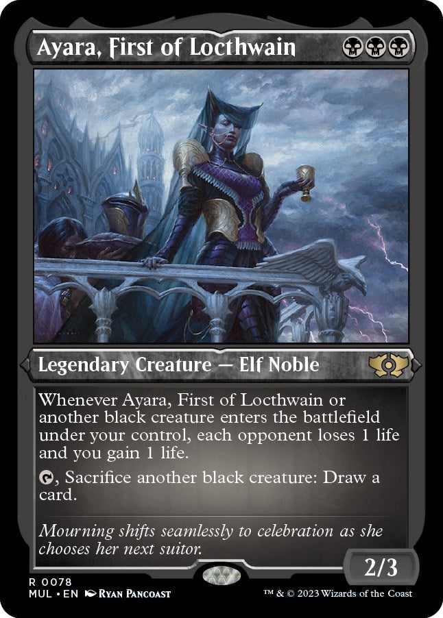 Image for Ayara, First of Locthwain (Foil Etched) (78) (MUL) - Magic: The Gathering