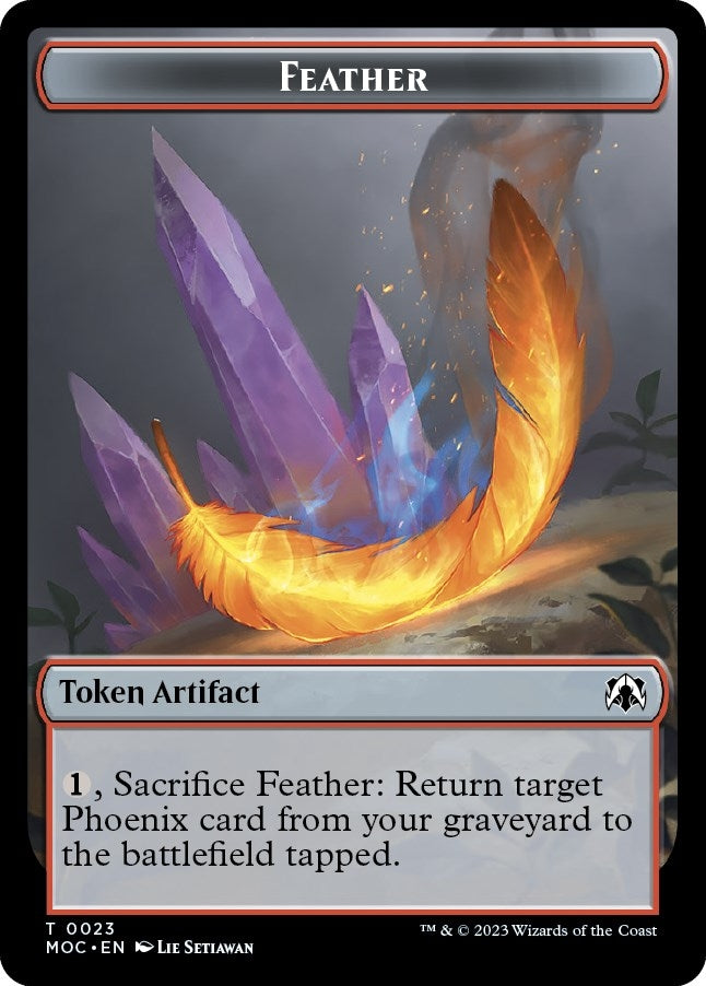 Image for Feather // Servo Double-sided Token (23 // 42) (MOC) - Magic: The Gathering