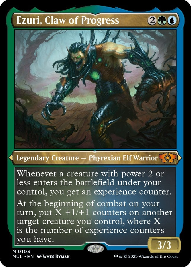 Image for Ezuri, Claw of Progress (Foil Etched) (103) (MUL) - Magic: The Gathering