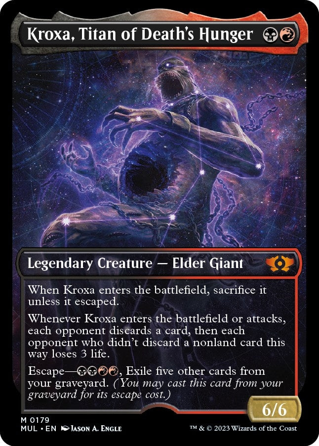 Image for Kroxa, Titan of Death's Hunger (Halo Foil) (179) (MUL) - Magic: The Gathering