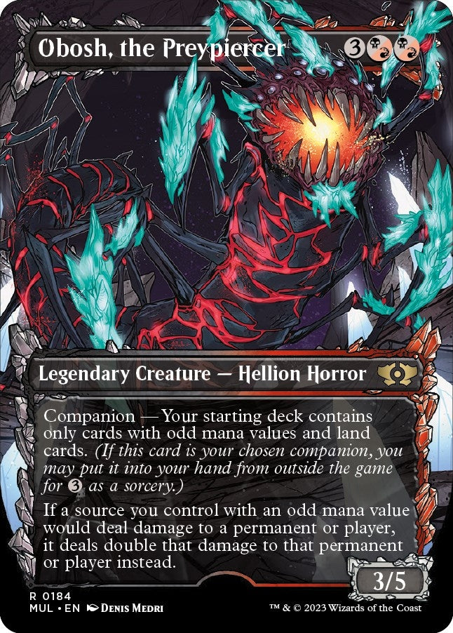 Image for Obosh, the Preypiercer (Halo Foil) (184) (MUL) - Magic: The Gathering