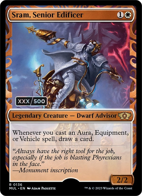 Image for Sram, Senior Edificer (Serial Numbered) (136) (MUL) - Magic: The Gathering