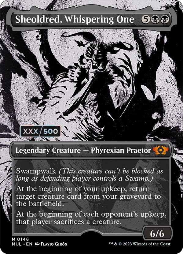 Image for Sheoldred, Whispering One (Serial Numbered) (146) (MUL) - Magic: The Gathering