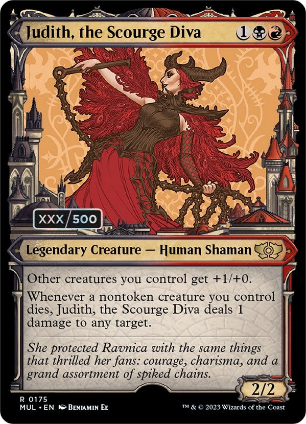 Image for Judith, the Scourge Diva (Serial Numbered) (175) (MUL) - Magic: The Gathering