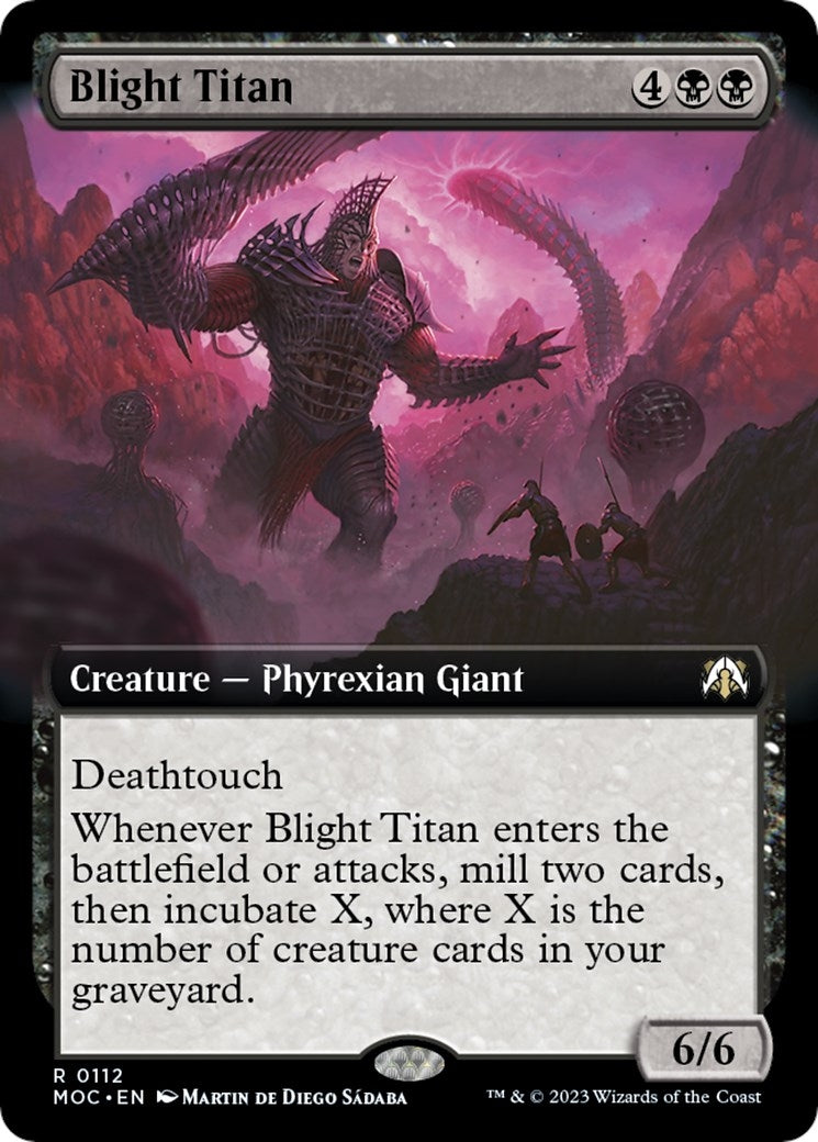 Image for Blight Titan (Extended Art) (112) (MOC) - Magic: The Gathering